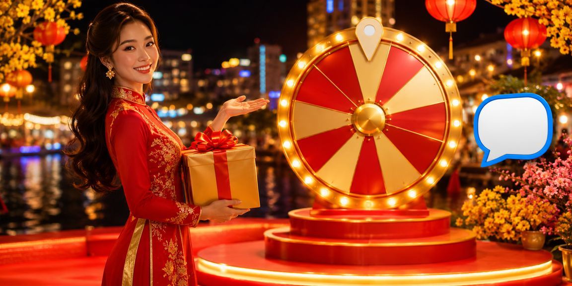 Quầy chơi roulette sôi động tại Hội chợ đêm Nha Trang